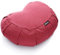 BODYMATE Halbmond Yogakissen 42cm lang 30cm breit und 15cm hoch Red-Wine mit Buchweizen-Spelz Füllung – Maschinenwaschbarer Bezug aus 100% extra Dicker Baumwolle – Meditationskissen – Sitzkissen