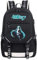 WANHONGYUE Hatsune Miku Anime Cosplay Rucksack Schultasche Laptop Backpack mit USB-Ladeanschluss Schwarz / 24