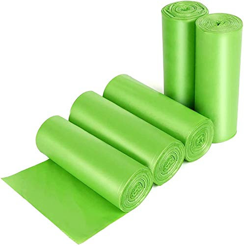 LKJHG Sacs à ordures organiques compostables sans poignées 10L, 15L - Sacs à ordures 100% compostables et biodégradables - pour bacs à Compost de Cuisine