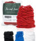 Tim und Jane® Gummiband zum Nähen, Gummikordel 3mm rund, 25m Länge, Gummilitze rot, Masken Gummiband