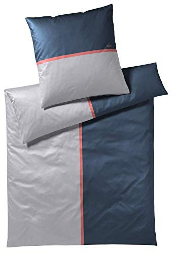 Joop! Mako-Satin Bettwäsche-Garnitur Limit Farbe Ocean Größe 240x220+2x80x80
