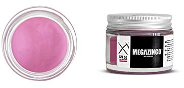 MEGAZINCO Fuchsie SPF50, mineralisch und 100% NATÜRLICH. Sonnencreme/-paste mit hohem Schutz für Surfer, Segler, Bergsteiger, Skifahrer, Snowboarder, Triathleten, Schwimmer. SURF SONNENCREME 40 ml