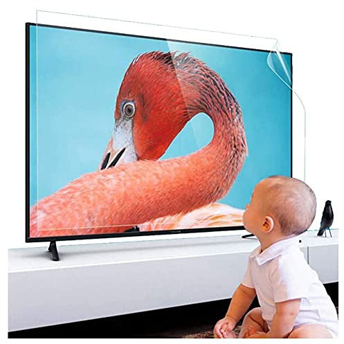 WSHA Anti Blue Light TV Screen Protector Anti Scratch Film Anti-Reflection Rate Up to 90% Relieve Eye Fatigue, for LCD/LED/OLED & QLED 4K HDTV, Plat and Curved Screen,40 Inches(875x483 mm)