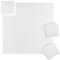 Relaxdays Bodenschutzmatte, 30x30cm, 24er Set, Unterlegmatte, Fitness & Sportgeräte, 2,16 m², Lärm- & Trittschutz, weiß