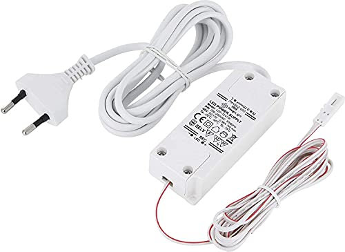 12V Mini-Amp, LED Trafo Netzteil 7W, Euro-Stecker, Mini-Amp Buchse