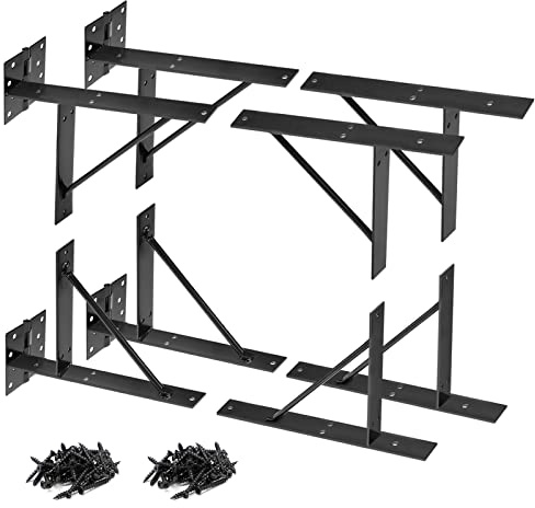 Mofeez Corner Brace Bracket No Sag Kit for Shed Doors, Driveway Gates, Corral Gates, Wood Windows (2 Sets)