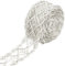10 Yards Vorhang Pailletten Spitze, Einfassborte Spitze Pailletten Lace, Borte Band für Handgefertigte Heimwerker-Hochzeitsvorhänge, Handwerkliche Herstellung (Silber)