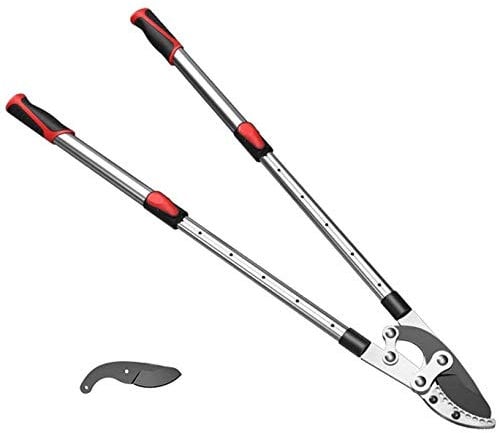 Astschere, Gartenschere, Teleskop-Amboss-Astschere mit langem Griff, Landschaftsgestaltung, raues, totes Baum-Schneidwerkzeug, ausziehbare 69–103 cm Gartenschere, 4 × Haarschneidemaschine (1 × Haarsch