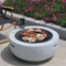 Spacmirrors Table de Barbecue pour Foyer extérieur avec brasero de Jardin - 60 cm/23 Pouces, brasero d'extérieur avec Pare-étincelles et tisonnier
