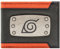 Konoha Village Ninja Stirnband Metallabzeichen Emblem Geldbörse/Geldbeutel Zweifach ID & Kartenhalter, Schwarz