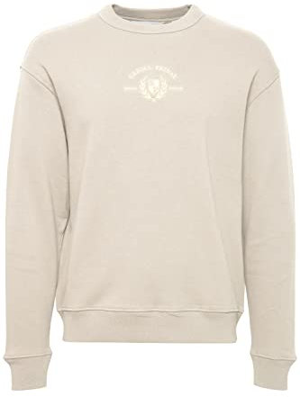 CASUAL FRIDAY CFSage Herren Sweatshirt Pullover Pulli mit Rundhalsausschnitt O-Neck Stickerei, Größe:XL, Farbe:Chateau Gray (154503)