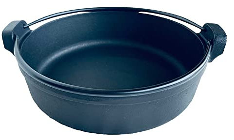 Iwachu Japanische Sukiyaki-Pfanne aus Gusseisen, 18 cm, hergestellt in Japan