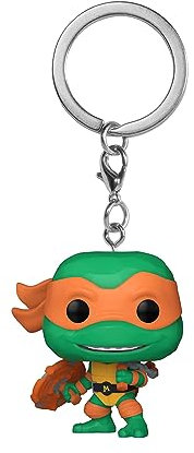 Funko Pop! Keychain: Teenage Mutant Ninja Turtles - (Teenage Mutant Ninja Turtles (TMNT)) Michelangelo - Les Tortues Ninja - Mini-Figurine en Vinyle à Collectionner Porte-clés Fantaisie