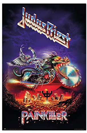 Grupo Erik - Poster Judas Priest Painkiller - Deco Maison, Decoration Murale, Affiche Décorative