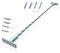 Fenstergitter Typ Pisa Einbruchschutz 1100mm Fenstersicherung inkl. Halterungsset Fensterstange (1 Stück)