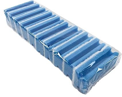 G.I.V. Reinigungstechnik 10x Wiederverwendbare Putzschwämme blau - kratzfest, waschbar, mit Griffmulde - Reinigungsschwamm, Küchenschwamm Haushaltschwamm, Scheuerschwamm Haushalt, Bad, WC, Büro, Küche