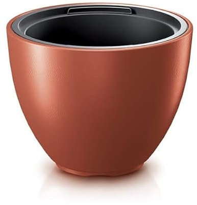 Gardening Naturally Plant Pot Paisley Stylish and Unique Planters for Indoor Plants (Round Pot 47cm - Copper)