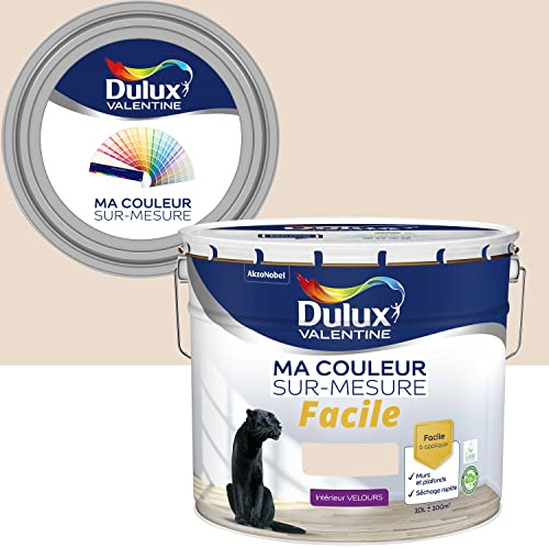Ma Couleur Sur-mesure par Dulux Valentine – Peinture Intérieure Murs, Plafonds, Boiseries - Facile à appliquer - Velours Ambre pâle 10 L