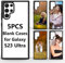 5 Stück Handyhülle für Samsung Galaxy S23 Ultra Sublimation Case DIY Blank Bedruckbare Wärmepresse Handyhülle Weiches TPU + Aluminium Anti-Rutsch Stoßfest Schutzhülle für Galaxy S23 Ultra