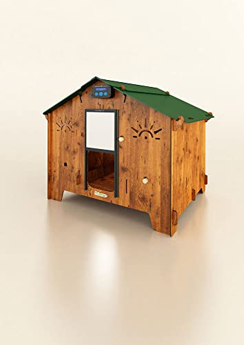 CUCCIOLOTTA Vielseitiger Hühnerstall für 8/12 Hühner oder Geflügel mit 4 Sitzstangen 2 Nestern Polly Farm 2XL