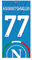 ssc napoli Telo Mare Kvara, Unisex Adulto, Azzurro