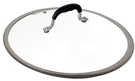 Couvercle de Casserole Couvercle de marmite Verre trempé Wok Poêle à Frire Couvercle de marmite Large côté Visible (30 cm)