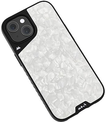 Mous for iPhone 15 Plus Case MagSafe Compatible - Limitless 5.0 - Silver Pearl - Protective iPhone 15 Plus Case - Shockproof Phone Cover