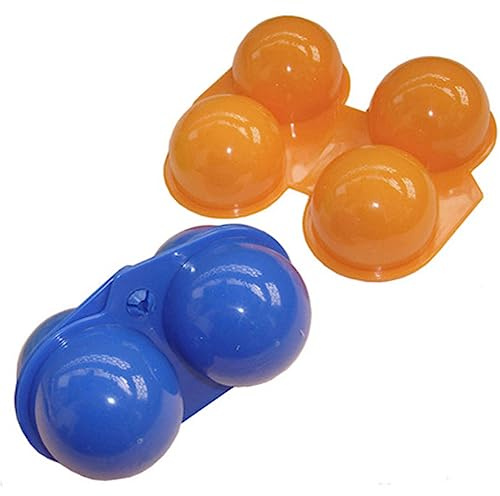 SOLUSTRE 3pcs Egg Storage Organizer Mini Egg Carton Portable Case Holder for Refrigerator Cupboard Random Color