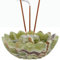 Porte-encens en marbre Radicaln Onyx Vert 5,5 Porte-encens Fait Main pour bâtons avec 9 Trous d'encens - Porte-encens Moderne - Cendriers d'intérieur - Bâtons d'encens