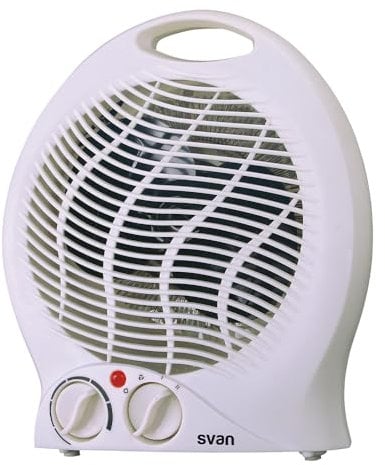 Svan Convector Eléctrico Bajo Consumo Blanco SCEV2000V. 2000W, 2 Niveles de potencia, Función Turbo, Termostato Regulable, Calefacción por Resistencia