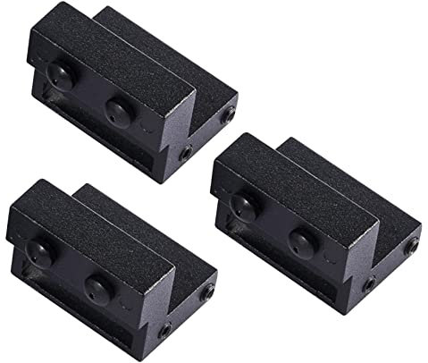 jojofuny 3pcs Barn Door Stopper for Track Sliding Barn Door Stopper Carbon Steel Silicone Material Limiter