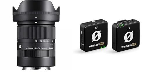 Sigma 18-50mm F2.8 DC DN | C for Sony E & RØDE Wireless ME Ultra-compact Wireless Microphone System with Built-in Microphones