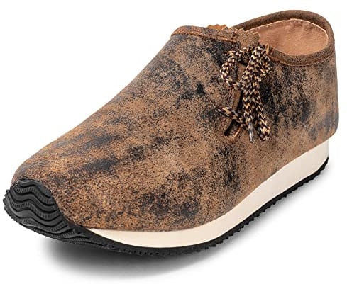 PAULGOS Herren Sneaker Echtes Leder Freizeitschuhe Optik Trachtenschuhe Haferlschuhe Haferl in 3 Farben Gr. 39-47 (Whiskybraun, EU Schuhgrößensystem, Erwachsene, Numerisch, M, 41)