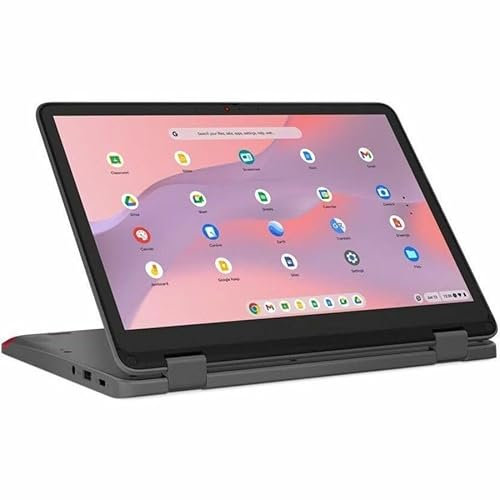 Lenovo 500e Yoga Chromebook Gen 4 82W4001SUS 12.2 Touchscreen Convertible 2 in 1 Chromebook - WUXGA - Intel N-Series N100-8 GB - 64 GB Flash Memory - English Keyboard - Graphite Gray