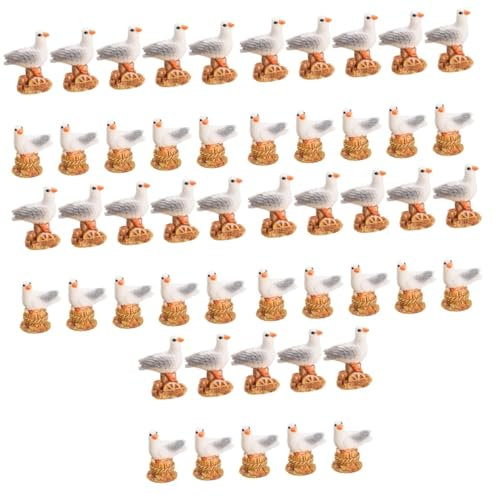 CAXUSD 5sets Seagull Statue Decor Harz Handwerk Tabletop Ornament Für Hof Decor 10 Stücke * 5