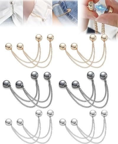 MOPZIJA 12PCS Kette,multifunktionale magnetische kleidungsclips,magnetische kleidungsclips,magnetische kleidungsclips Magnetische Knopfklammern,Schal-Dornschließe,hijab magnet,hijab magnetische pins