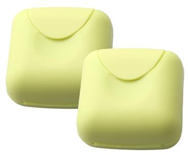 Tabanzhe Boîte à savon de voyage - Porte-savon portable avec couvercle scellé - Porte-savon carré pour la maison, l'extérieur, le camping, les voyages, la salle de bain, la randonnée, l'école (vert)