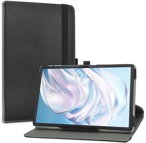 LiuShan Rotary Funda para TECLAST P50AI, Folio Soporte PU Cuero con Funda Caso para TECLAST P50 2025 Tablet Android Tablet 11 Pulgadas, Negro