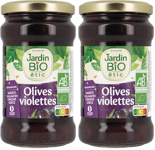 Jardin BiO étic - Olives violettes - Grèce 300 g (Lot de 2)