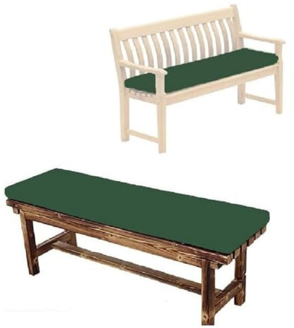 Golomak Garden Bench Cushion Waterproof Outdoor Patio Seat Pad for Iceni, Keter & Eden Storage Benches, Lightweight Durable Comfortable Garden Furniture Cushion Seater (Green, 170x52x5cm)