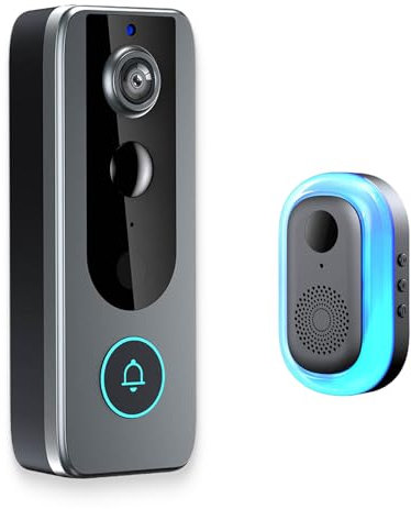 GuardianBell Pro – Smart WiFi Doorbell & Security Cam in One, Doorbell Camera, Supports Real-Time View, Two-Way Audio, Automatic Capture And Local Recording (1pcs)
