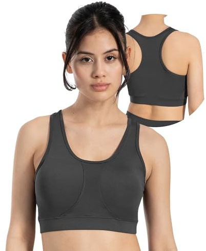 SMILODOX Sport BH Damen Candace, Shaped Fit Bra mit Racerback, Leichter Halt & breites Unterbrustband, elastisch & bequem, ideal für Yoga, Studio, Alltag, Training, Fitness & aktive Bewegungsfreiheit
