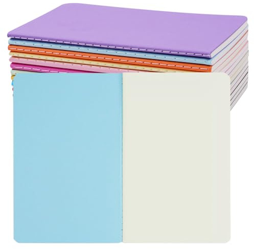 AOOSU Notizbücher A6 Blanko,13 Stück Farben Notizbuch, Klein Notizheft mit Softcover(30 Blatt), Journal Tagebuch, Tragbares Notizblock für Schule, Büro, Reisen, Back to School Geschenk(14×9cm)