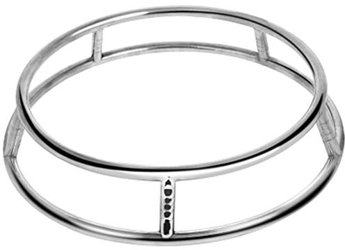 Fyearfly Universeller Gas-Wok-Ring für Stabilität, doppelseitiges Design, langlebiger Chromdraht