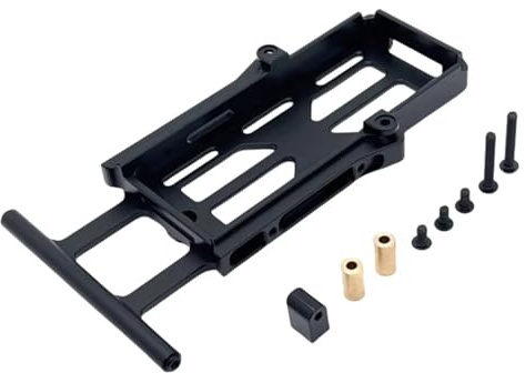 Rc Upgrade Spare Parts For MJX H12Y + 1/12 Metal Upgrade Box Tray Holder Case Storage RC Car Parts Accessories Replacement Repair Modification(Black)