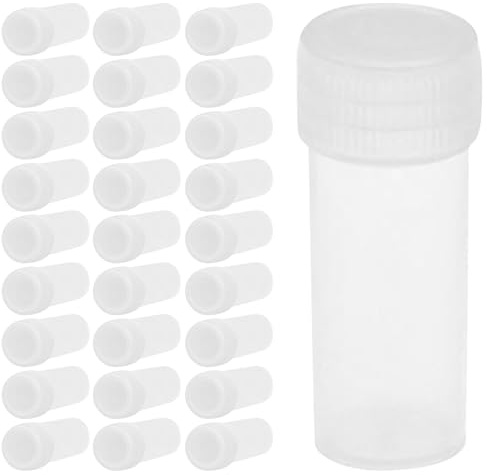 DIYEAH Leak Proof Plastic Sample Bottles 50Pcs 5Ml with Caps for Travel and Medication Storage