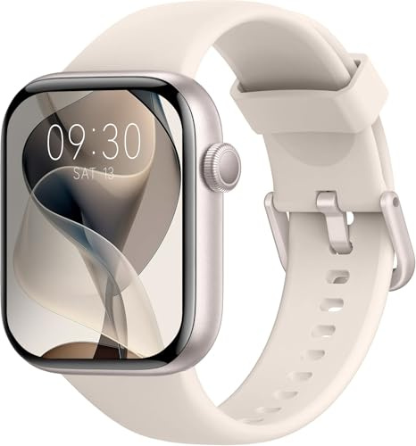 AcclaFit Smartwatch Uomo Donna, 1.85 Orologio Smartwatch con Effettua/Risposta Chiamate, 113 Sportive Smart Watch con Contapassi/SpO2/Sonno/Cardiofrequenzimetro, Impermeabil IP68 per iOS Android