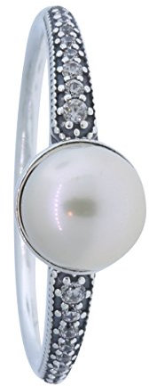 Original Pandora Ring Zeitlose Schönheit Sterling Silber Perlen Schmuck 191018P Größe 50 (15,9)