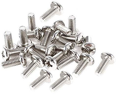 besttong acero inoxidable VESA LCD TV Monitor de montaje Tornillos de cabeza Phillips M4 x 10 mm 60Pcs