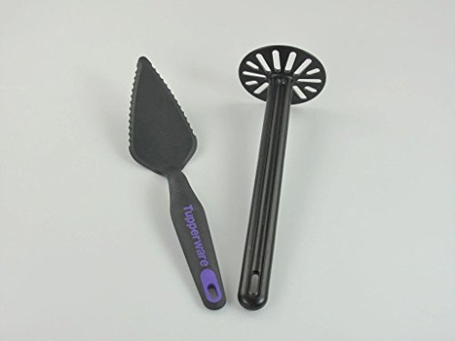 TUPPERWARE Griffbereit Tortenstück schwarz-lila + schwarz Pürier-Meister P 23529